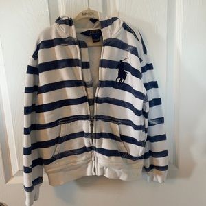 Ralph Lauren Boys Cotton Zip Up Hoodie / Light Weight